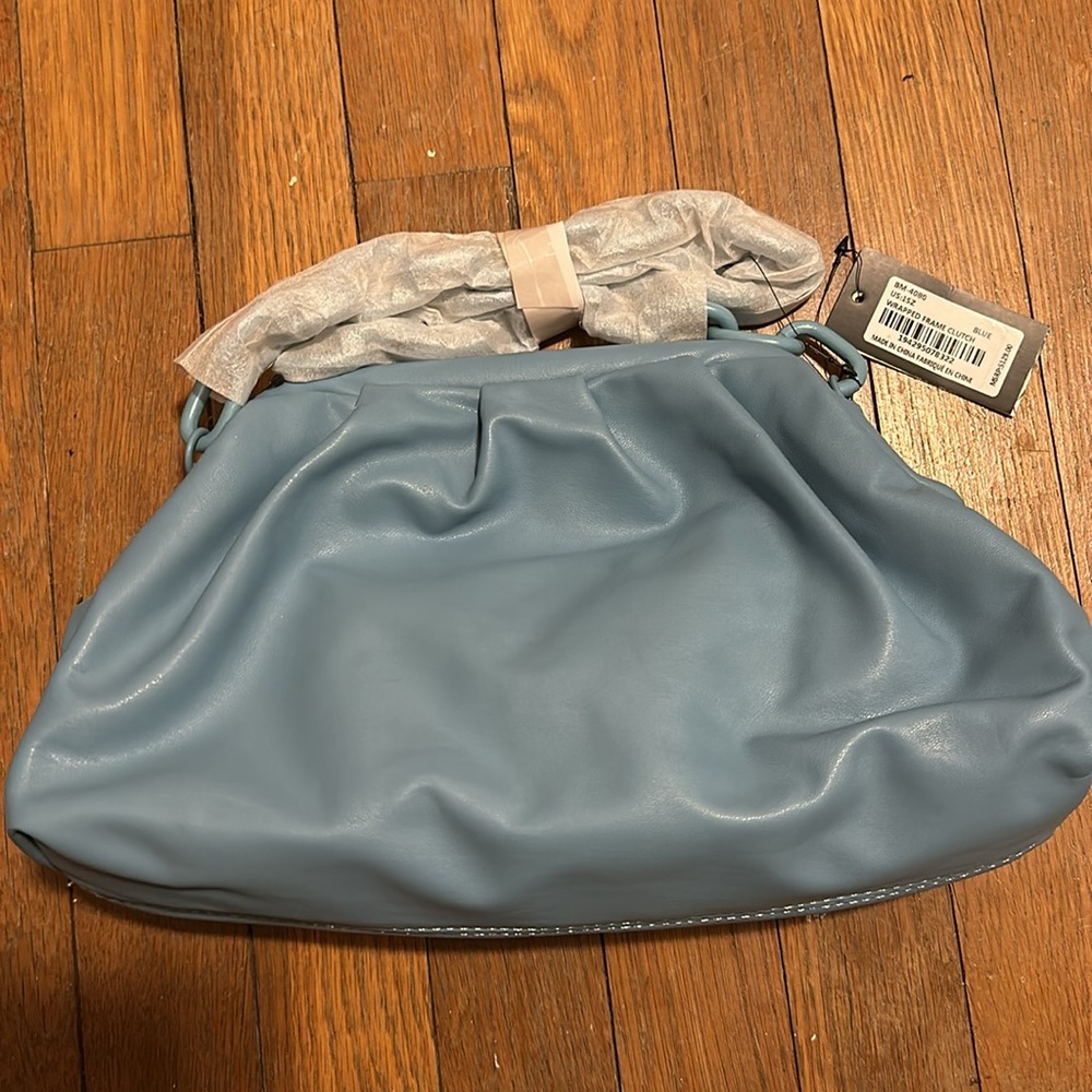Badgley Mischka NWT Pouch Shoulder Bag With Scarf - Picture 5 of 15